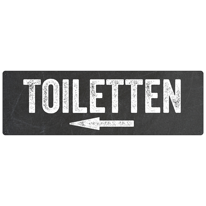 Toilettentür Schild Toilettenschild Emaille WC-Schild Hinweis Toilette 