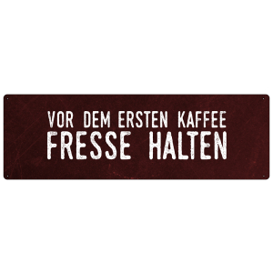 VOR DEM ERSTEN KAFFEE Spruchschild Wandschild Küche...