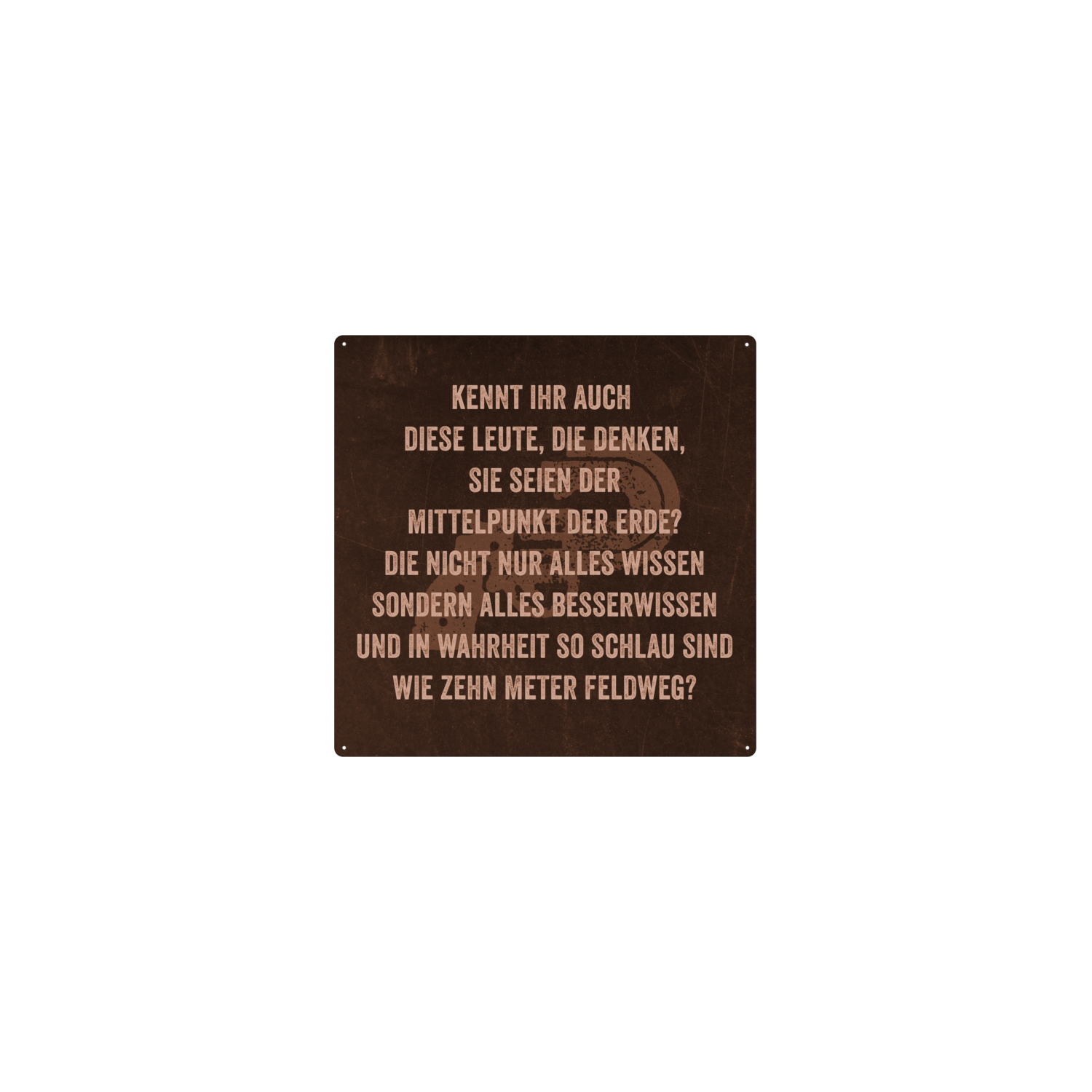 20x20cm Blechschild KENNT IHR AUCH DIESE LEUTE Spruch Schild Besserwisser