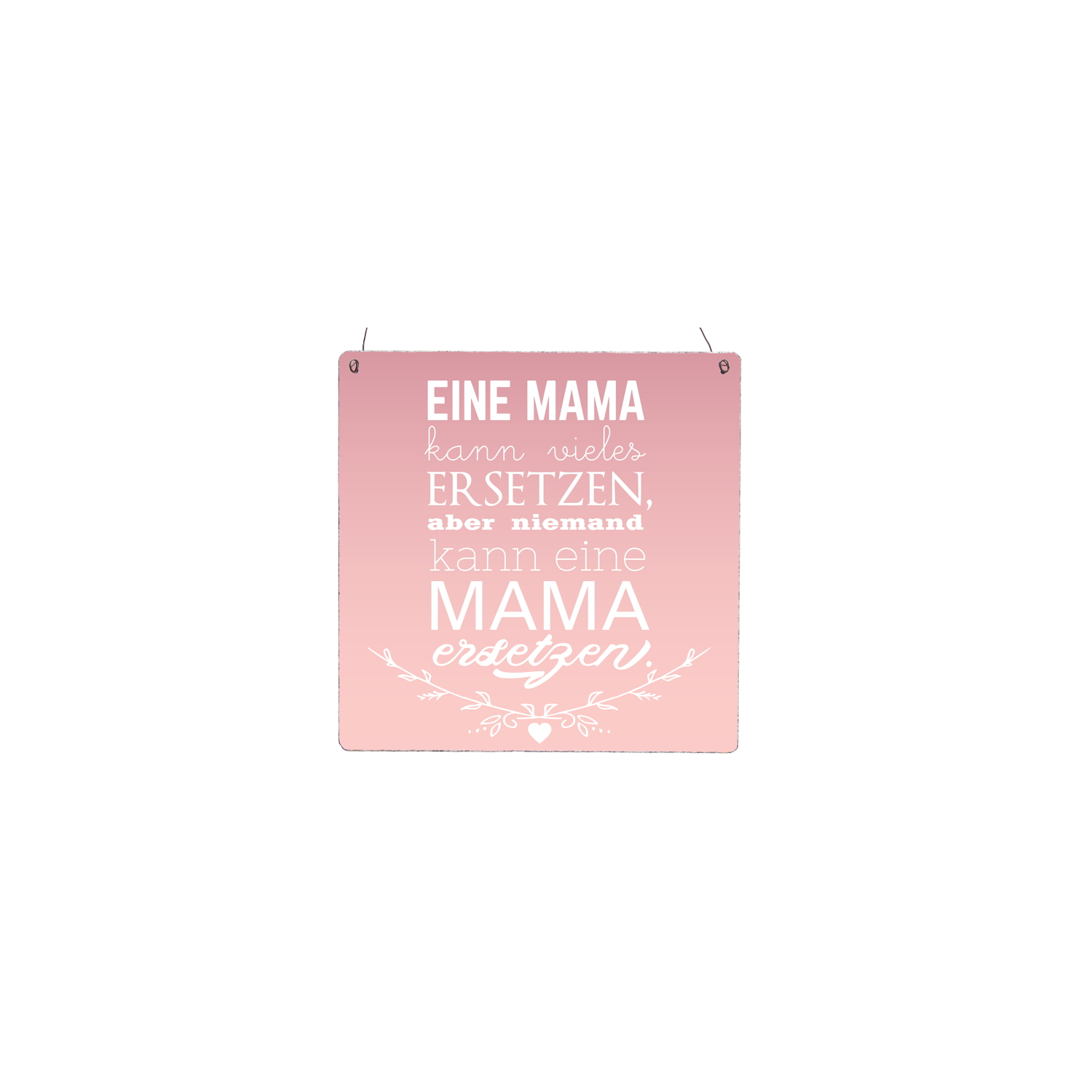 XL Holzschild EINE MAMA KANN VIELES Muttertag Rosa Geschenk Aufmerksamkeit