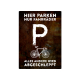 PARKSCHILD 28x20cm HIER PARKEN NUR FAHRRÄDER Radfahrer Metallschild wetterfest