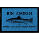 FUSSMATTE Türmatte BIN ANGELN Hobby Fisch Geschenk Lustig Wohnung Haus 60x40 cm Royalblau
