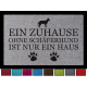 FUSSMATTE Türmatte EIN ZUHAUSE OHNE [ SCHÄFERHUND ] Hund Tierisch Viele Farben