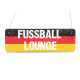 Shabby Vintage Schild Türschild FUSSBALL LOUNGE Deutschland EM WM Fußball Fans