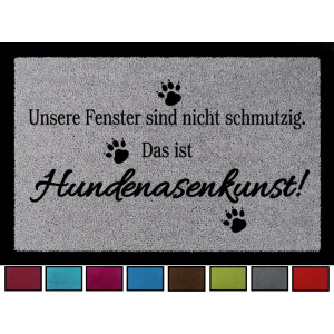 SCHMUTZMATTE Fußmatte HUNDENASENKUNST Tierisch Hund...
