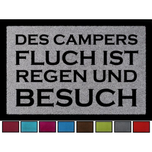 FUSSMATTE Schmutzmatte DES CAMPERS FLUCH Lustig Camping...
