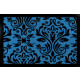 FUSSMATTE Schmutzmatte BARONESS Muster Türvorleger Eingang Flur Viele Farben Royalblau