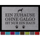 FUSSMATTE Türvorleger EIN ZUHAUSE OHNE [ GALGO ] Hund Tierisch Flur Viele Farben