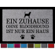 FUSSMATTE Türvorleger EIN ZUHAUSE OHNE [ BLOODHOUND ] Türmatte Hund Viele Farben Fuchsia