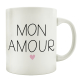 TASSE Kaffeebecher MON AMOUR Meine Liebe Französisch Geschenk Partner Frankreich