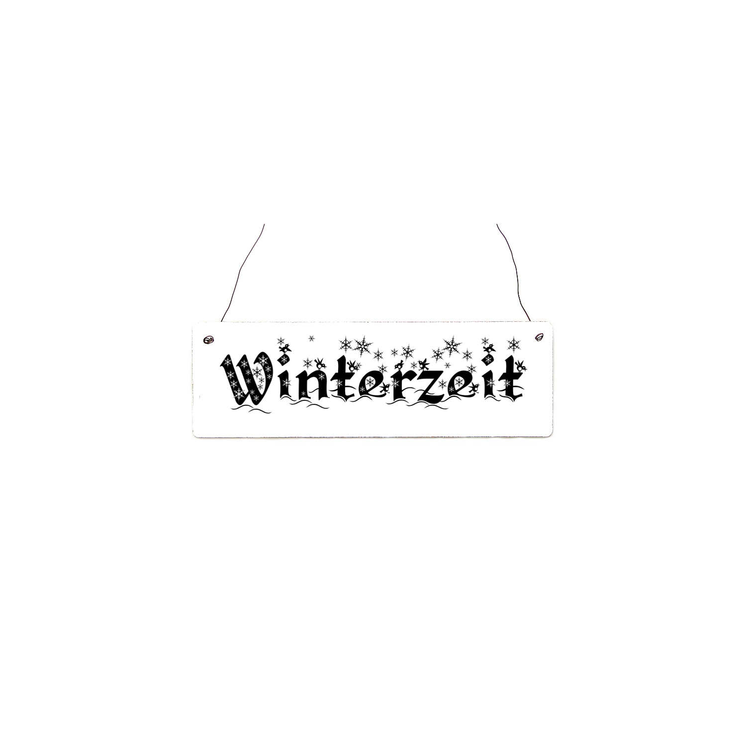 Shabby Vintage Schild Türschild WINTERZEIT Landhaus Chic Holzschild Geschenk