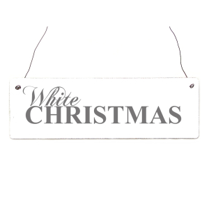 Shabby Vintage Schild WHITE CHRISTMAS Türschild...
