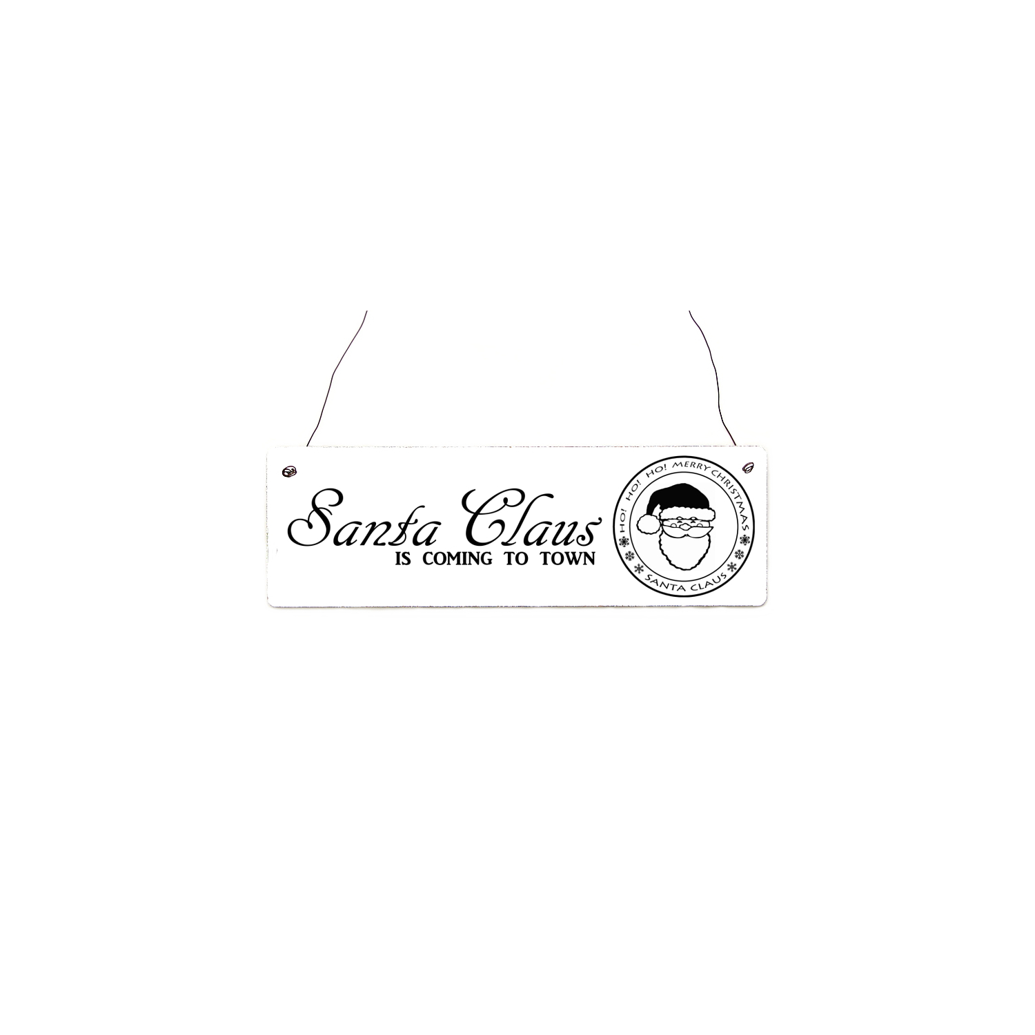 Shabby Vintage Schild SANTA CLAUS IS COMING Weihnachten Türschild Holzschild Landhaus Chic