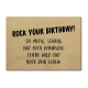 LUXECARDS Shabby POSTKARTE aus Holz ROCK YOUR BIRTHDAY Geburtstag Geschenk