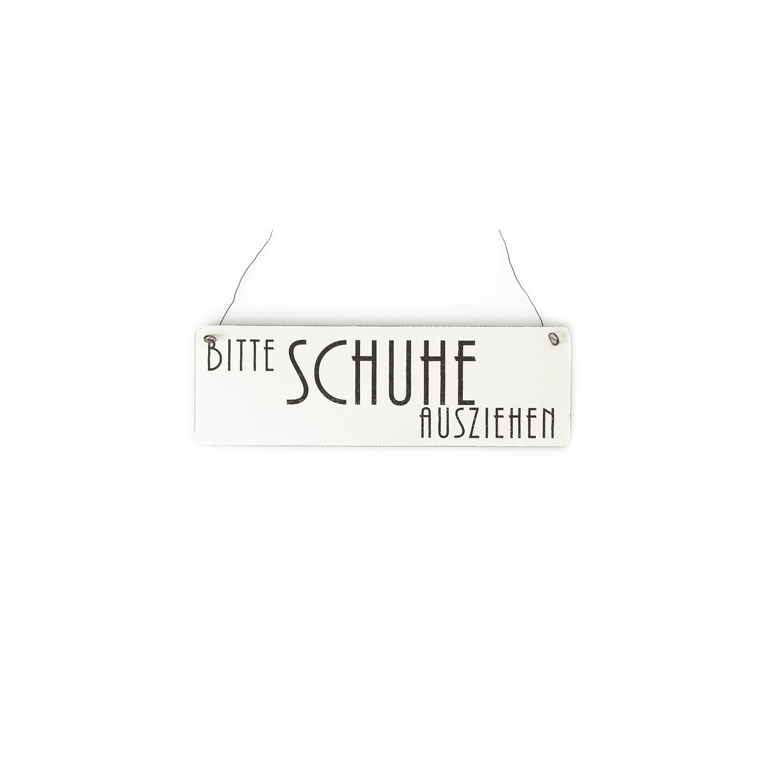 Shabby Vintage Schild Türschild BITTE SCHUHE AUSZIEHEN 5 RETRO Impression Chic