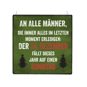 XL Holzschild AN ALLE MÄNNER Weihnachten Geschenk...