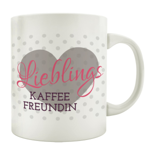 TASSE Kaffeebecher LIEBLINGSKAFFEEFREUNDIN Frau Freundin...
