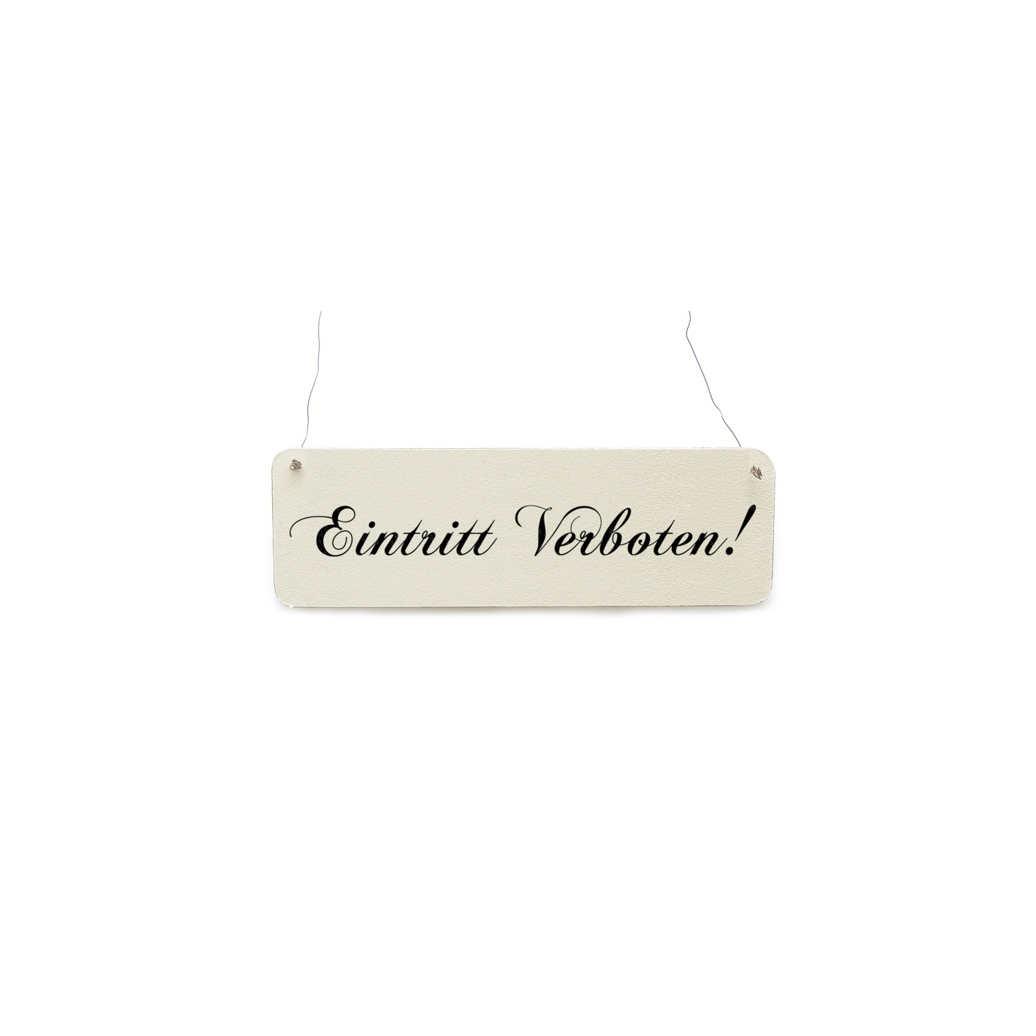 Shabby Vintage Schild Türschild EINTRITT VERBOTEN Holzschild Landhaus Chic