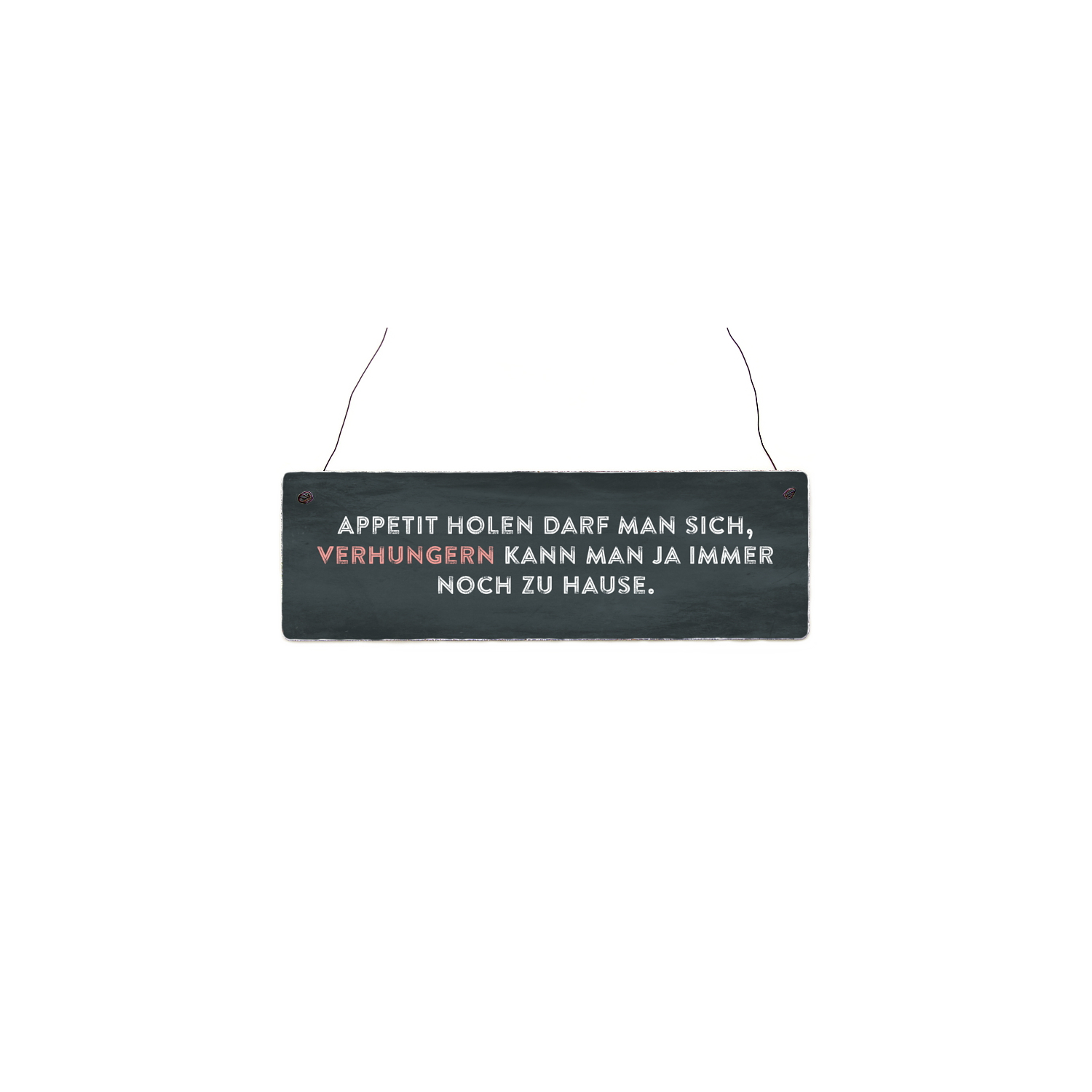 Holzschild Shabby APPETIT HOLEN DARF MAN SICH Single Lustig Spruch Türschild