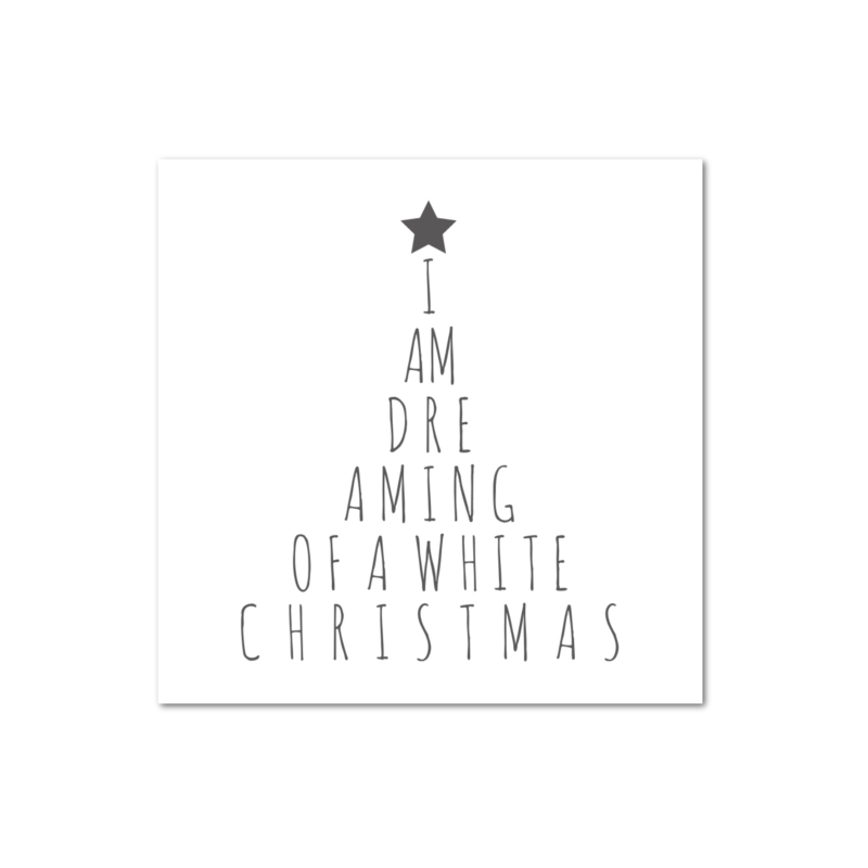 8 Magnete 70x70mm I AM DREAMING OF A WHITE CHRISTMAS Weihnachten