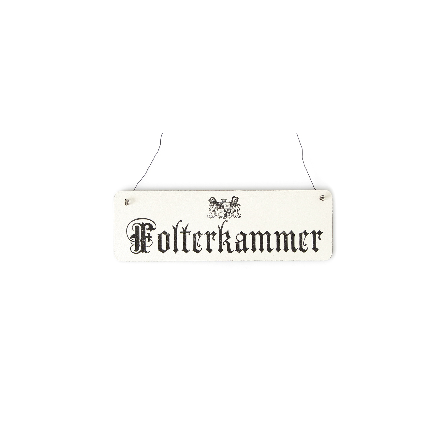 Shabby Vintage Schild Türschild FOLTERKAMMER Holzschild Burg Ritter Gothic Chic