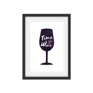 INTERLUXE Kunstdruck TIME FOR WINE Wein Alkohol Modern...