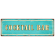 METALLSCHILD Blechschild COCKTAIL BAR Sommer Strand Lounge Shabby Vintage