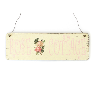 Shabby Vintage Schild Türschild ROSE COTTAGE...