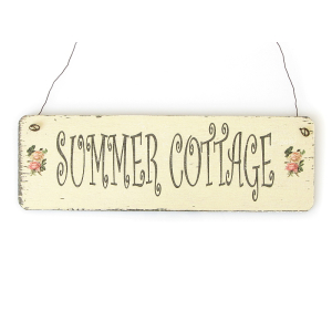 Shabby Vintage Schild Türschild SUMMER COTTAGE...