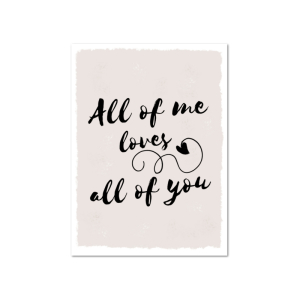 8 Magnete 95x70mm ALL OF ME LOVES ALL OF YOU
