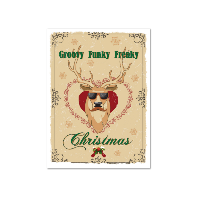 8 Magnete 95x70mm GROOVY FUNKY FREAKY CHRISTMAS