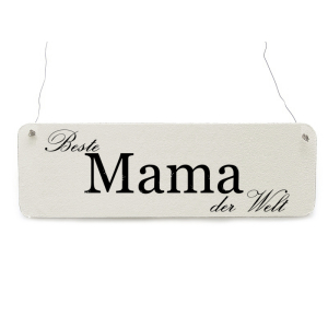 Shabby Vintage Schild Türschild BESTE MAMA DER WELT Geschenkidee Muttertag Chic
