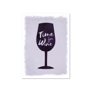 8 Magnete 95x70mm TIME FOR WINE [ LILA ]