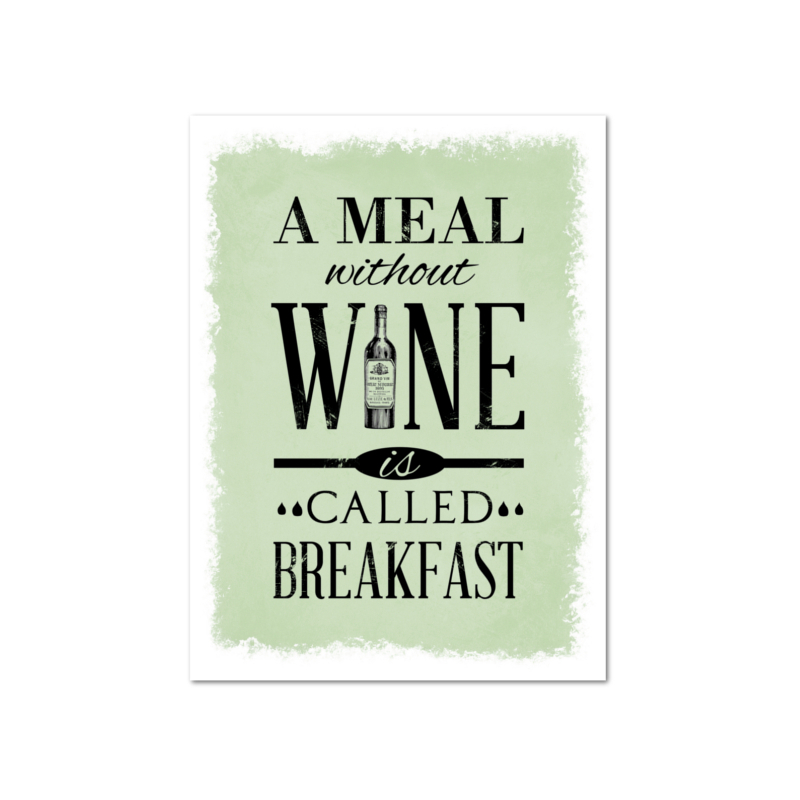 8 Magnete 95x70mm A MEAL WITHOUT WINE