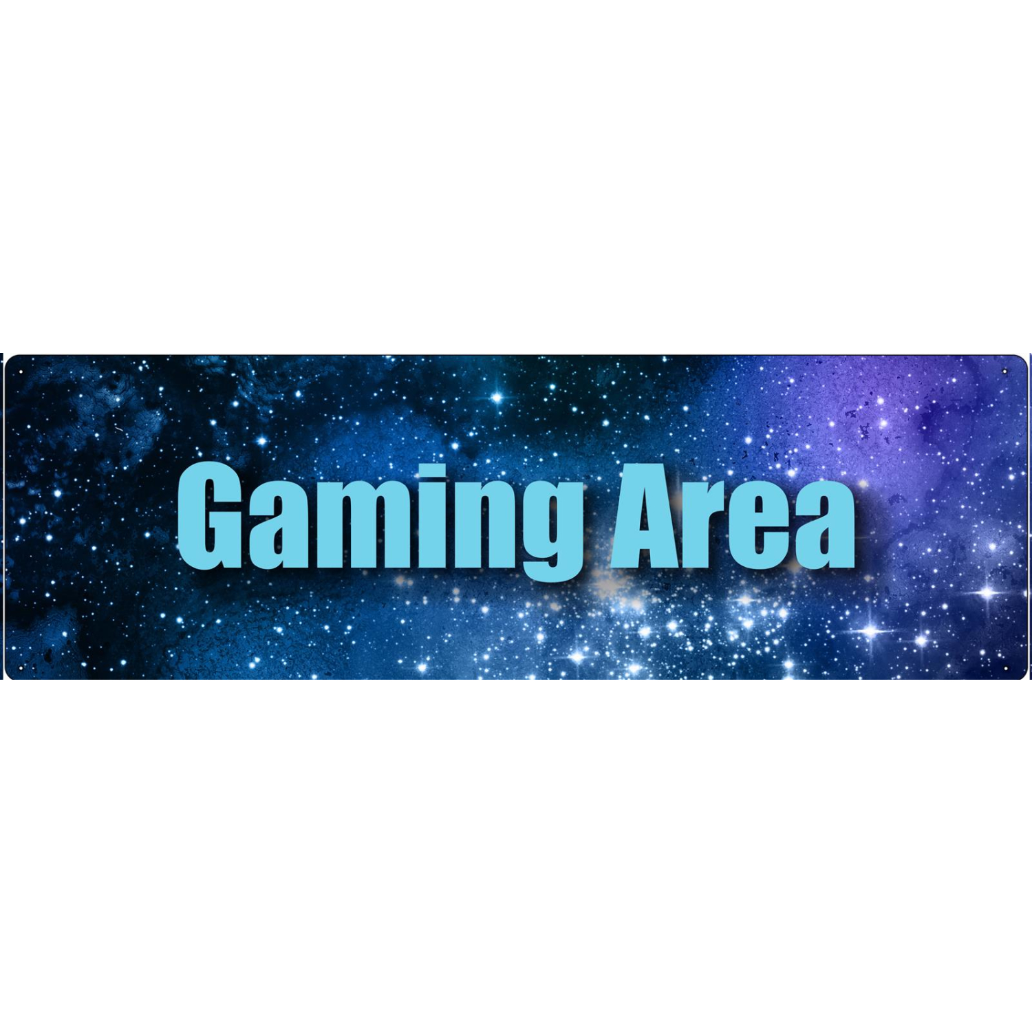 METALLSCHILD Blechschild GAMING AREA Zocken Galaxie Kinderzimmer Junge Mädchen *2*