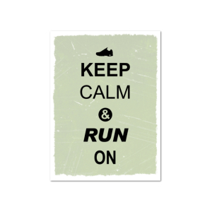 8 Magnete 95x70mm KEEP CALM AND RUN ON