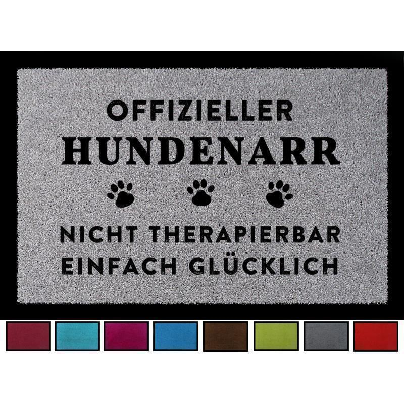 SCHMUTZMATTE Fußmatte OFFIZIELLER HUNDENARR Hundematte Spruch Witzig Geschenkidee
