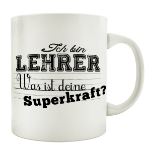 TASSE Kaffeebecher ICH BIN LEHRER Pädagoge...