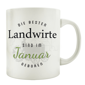 TASSE Kaffeebecher DIE BESTEN LANDWIRTE Bauer Geburtstagsgeschenk Landwirt Geschenkidee