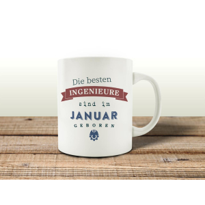 TASSE Kaffeebecher DIE BESTEN INGENIEURE Ingenieur Geburtstagsgeschenk Geschenkidee