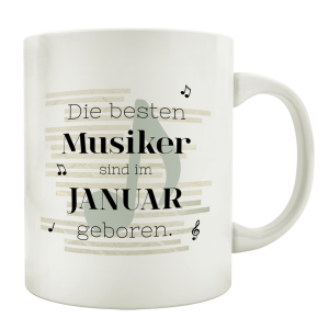 TASSE Kaffeebecher DIE BESTEN MUSIKER Hobby Instrument...