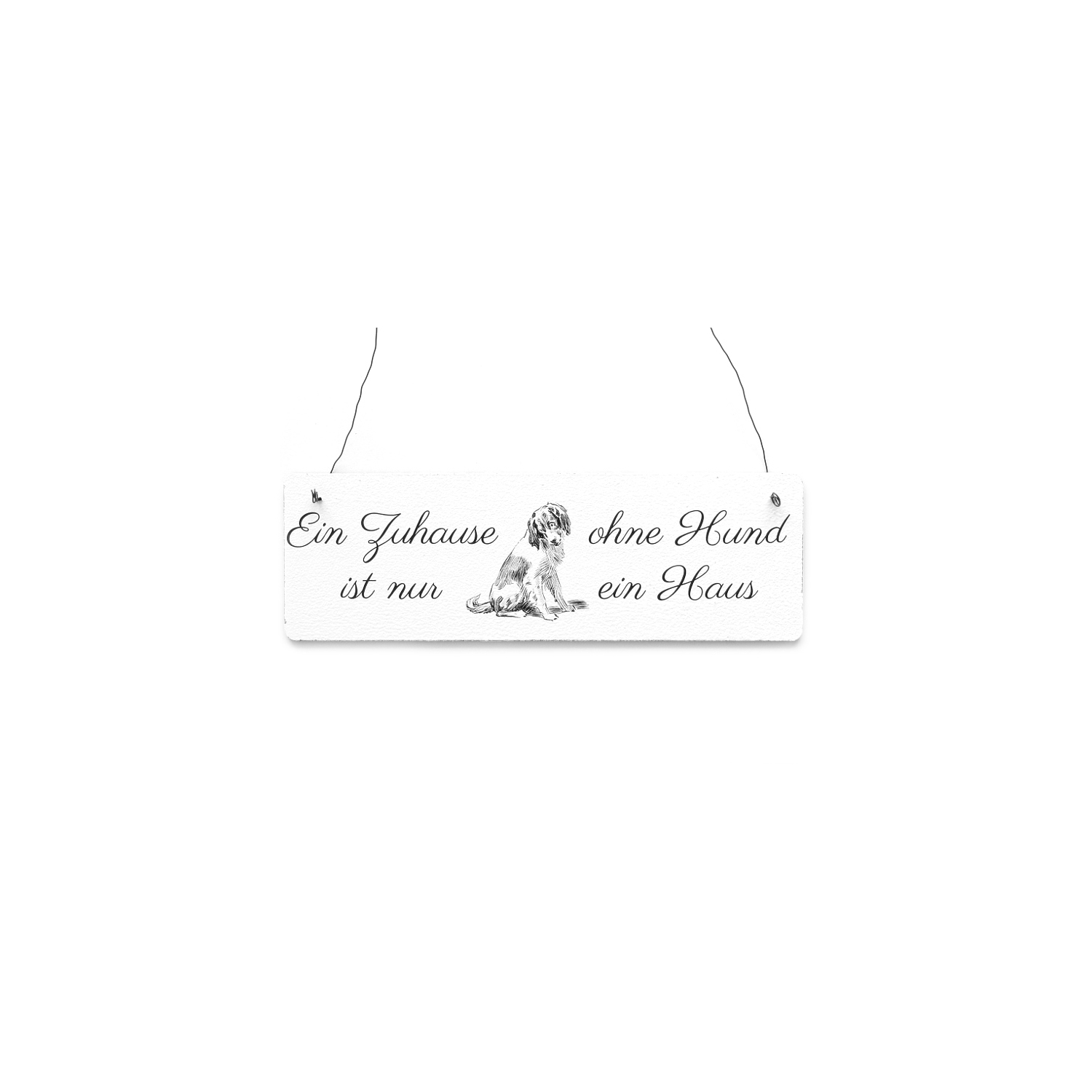 Shabby Vintage Schild Türschild Dekoschild EIN ZUHAUSE OHNE HUND Landhaus Chic