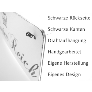 Schiefertafel Mit Dackel-Motiv – Türschild 'Hier Wache Ich' Für Garten & Terrasse
