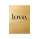 30x22cm GOLD Wandschild LOVE IS A THING FOR TWO Geschenk Paar Hochzeit Einzug GOLDEN BERRY