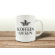 TASSE Kaffeetasse mit Spruch KOFFEIN QUEEN Krone Königin Geschenk für Sie