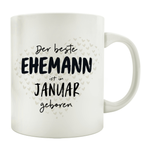 TASSE Kaffeebecher DER BESTE EHEMANN Monat Partner Geschenk für Ihn