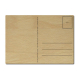 LUXECARDS POSTKARTE aus Holz MIT HUMOR SELBSTIRONIE Karte zum Wein Echtholz Grußkarte