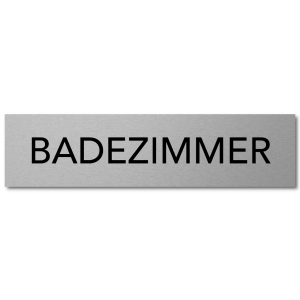 Interluxe Türschild BADEZIMMER 200x50x3mm,...