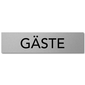 Interluxe Türschild GÄSTE 200x50mm, modernes...