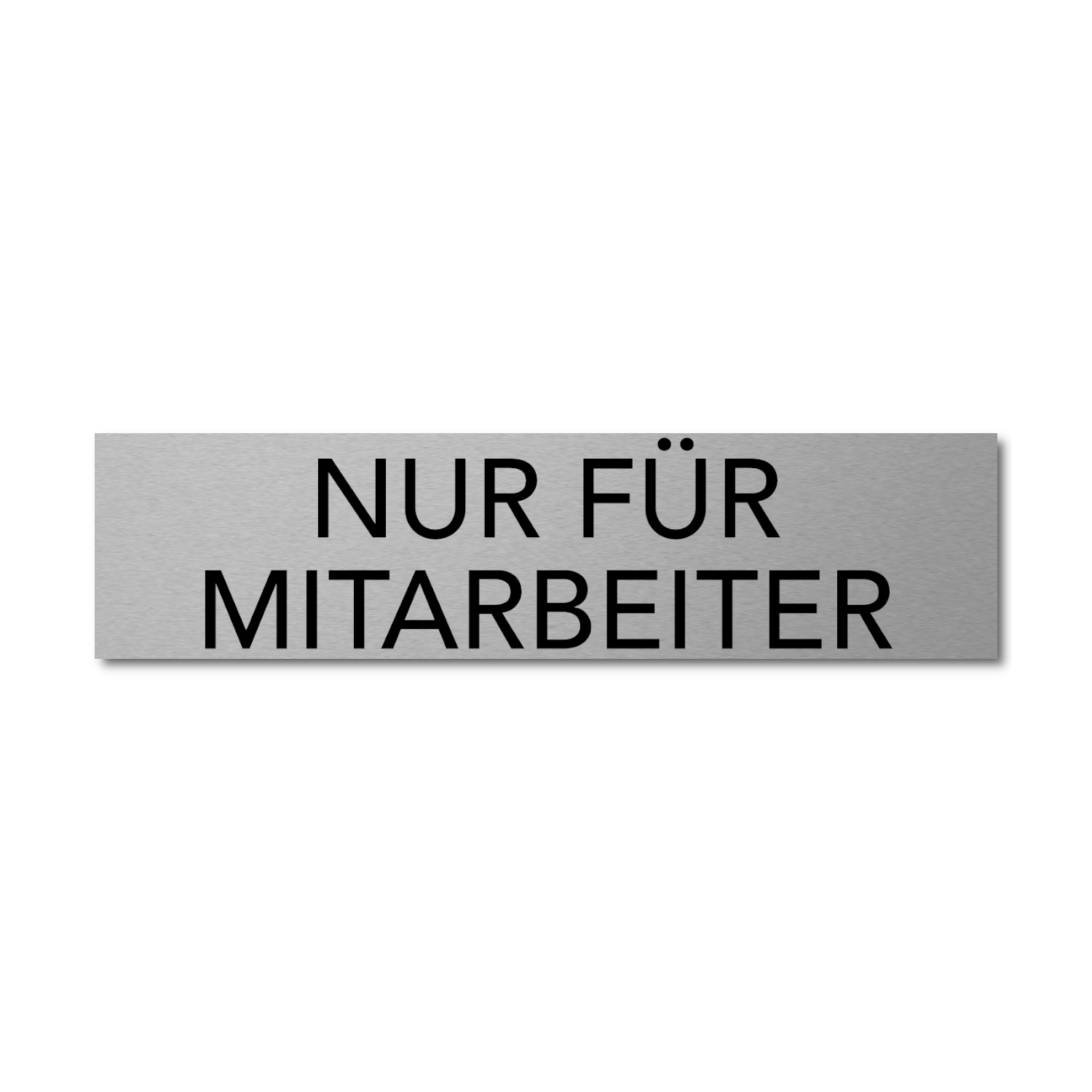 Alu-Schild 'Nur Für Besucher' – 40x25 Cm, 2 Mm Stark, Wetterfest Für Außenbereich